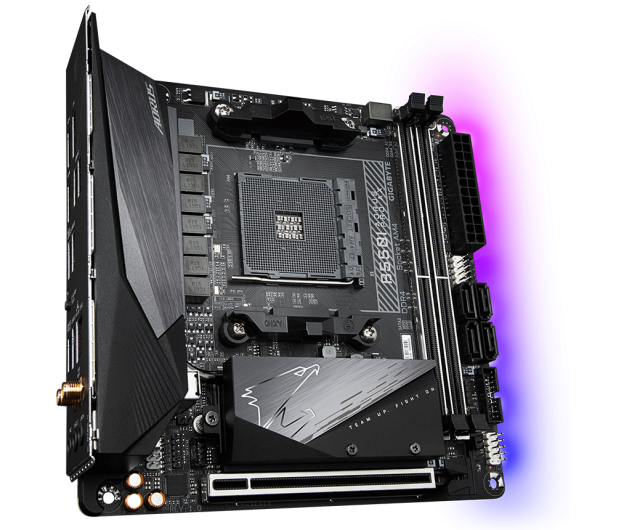 GIGABYTE Płyta główna Gigabyte B550I AORUS PRO AX B550I AORUS PRO AX B550I AORUS PRO AX              - 661059 - zdjęcie 2